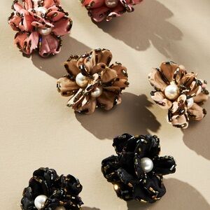 Anthropologie Floral Brooches-Set of 6